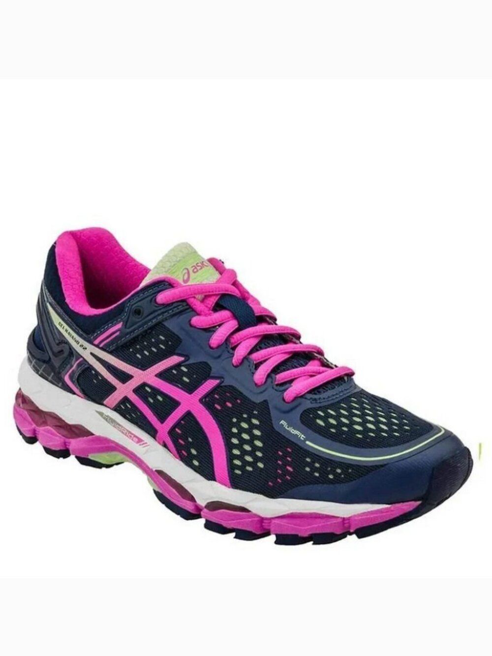 NEW ASICS GEL KAYANO 22 Navy Pink 9 US 40.5 EUR Medium 6.5 UK